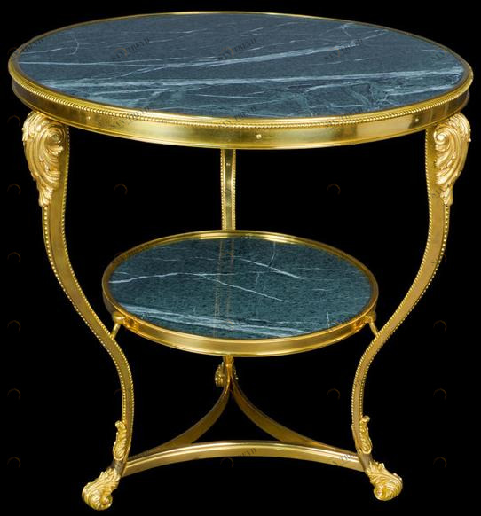 Tisserant Высокий круглый мраморный журнальный столик sun-id-1377471