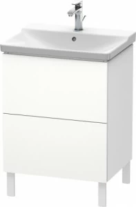 LC660001818 Тумбочка напольная L-Cube #LC6600 620 x 481 мм Белый матовый, декор