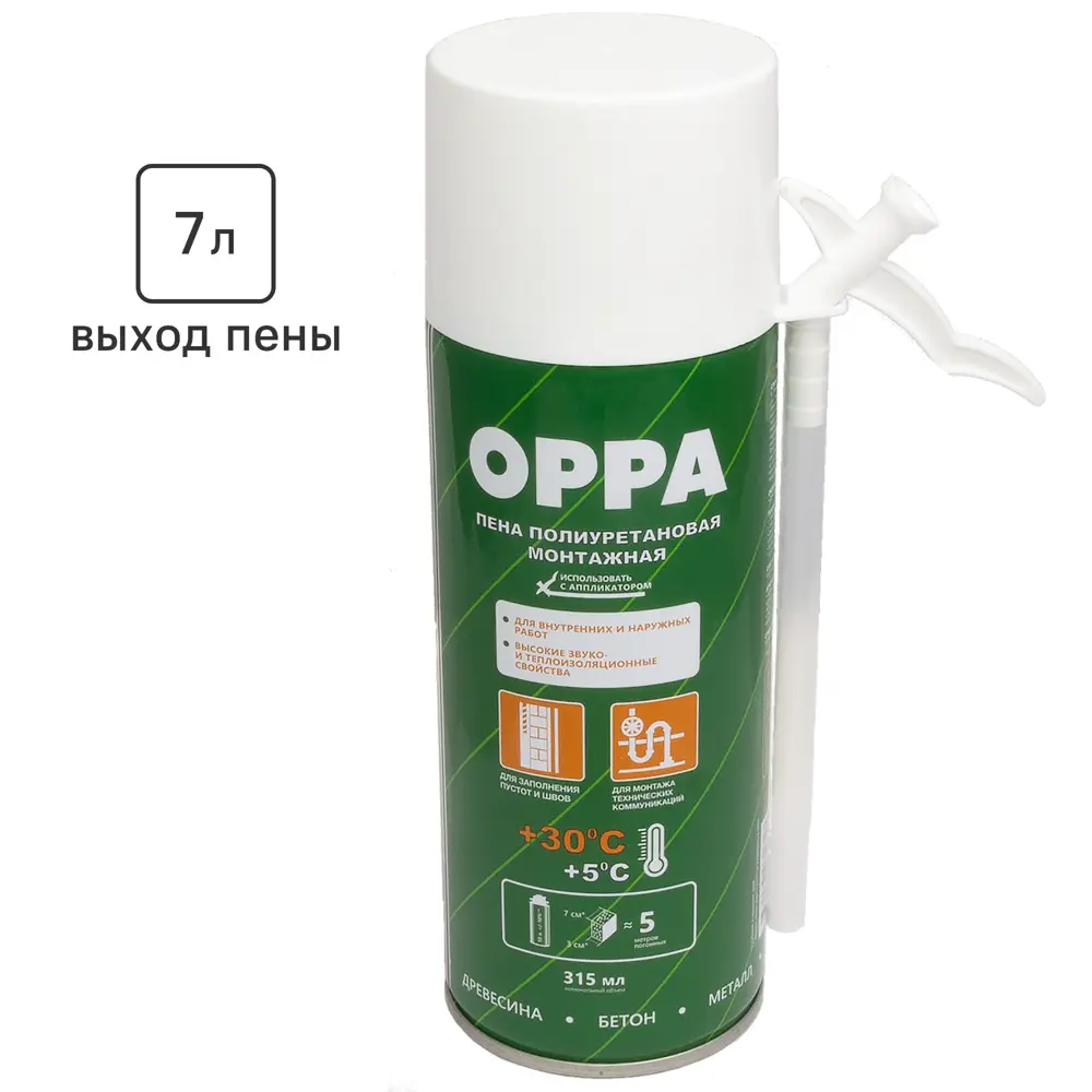 Монтажная пена OPPA для профессиональных работ 315 мл 85667696 STLM-0065122