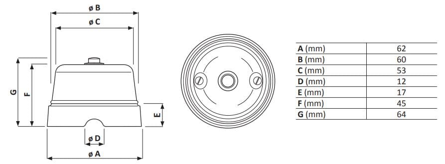Кнопка нажатия GI Gambarelli ARCH-00148824 - Вид №3