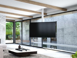 Потолочная подставка для телевизора с электроприводом