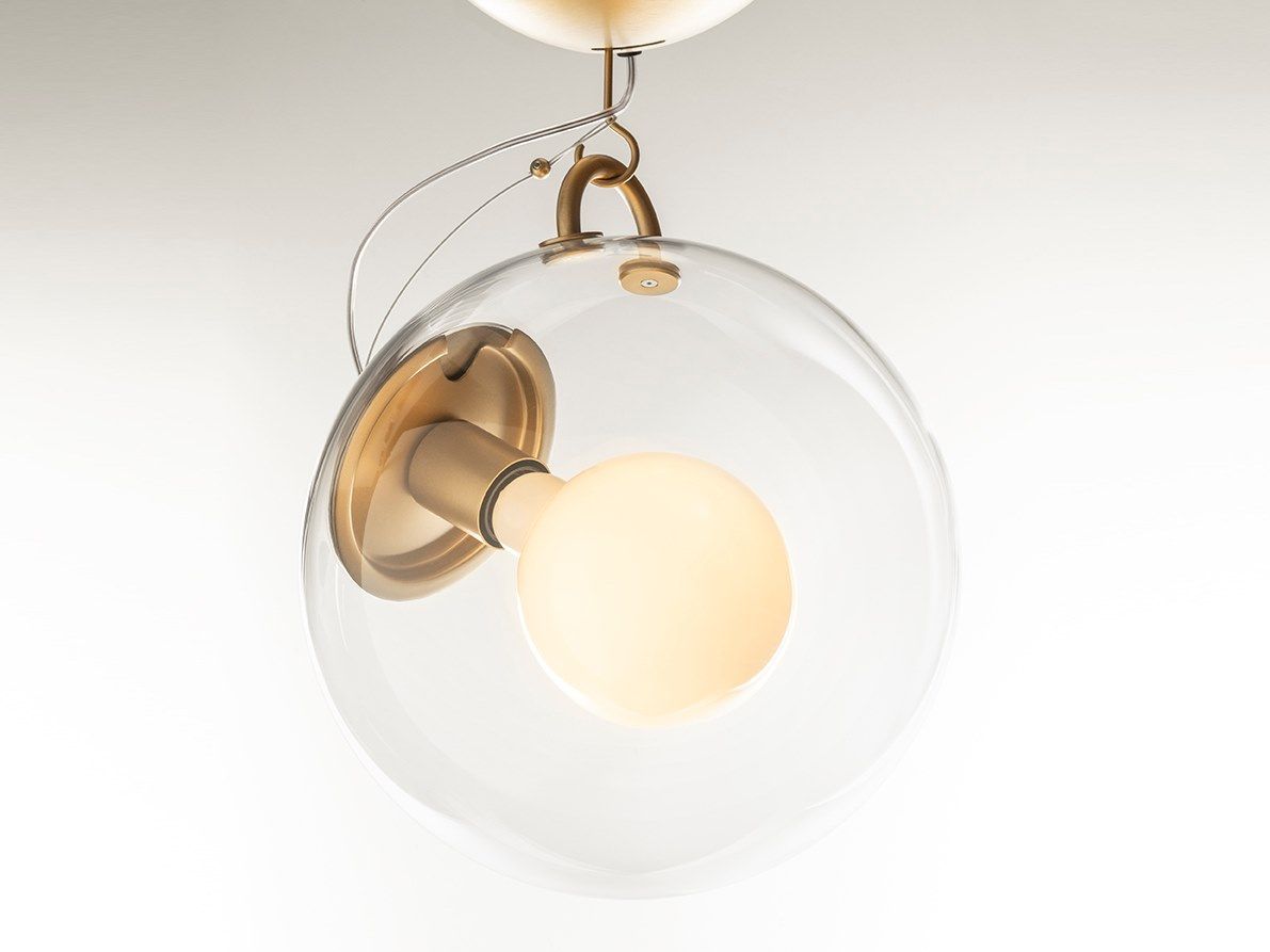 Стальной и стеклянный потолочный светильник Artemide Miconos ARCH-00022380