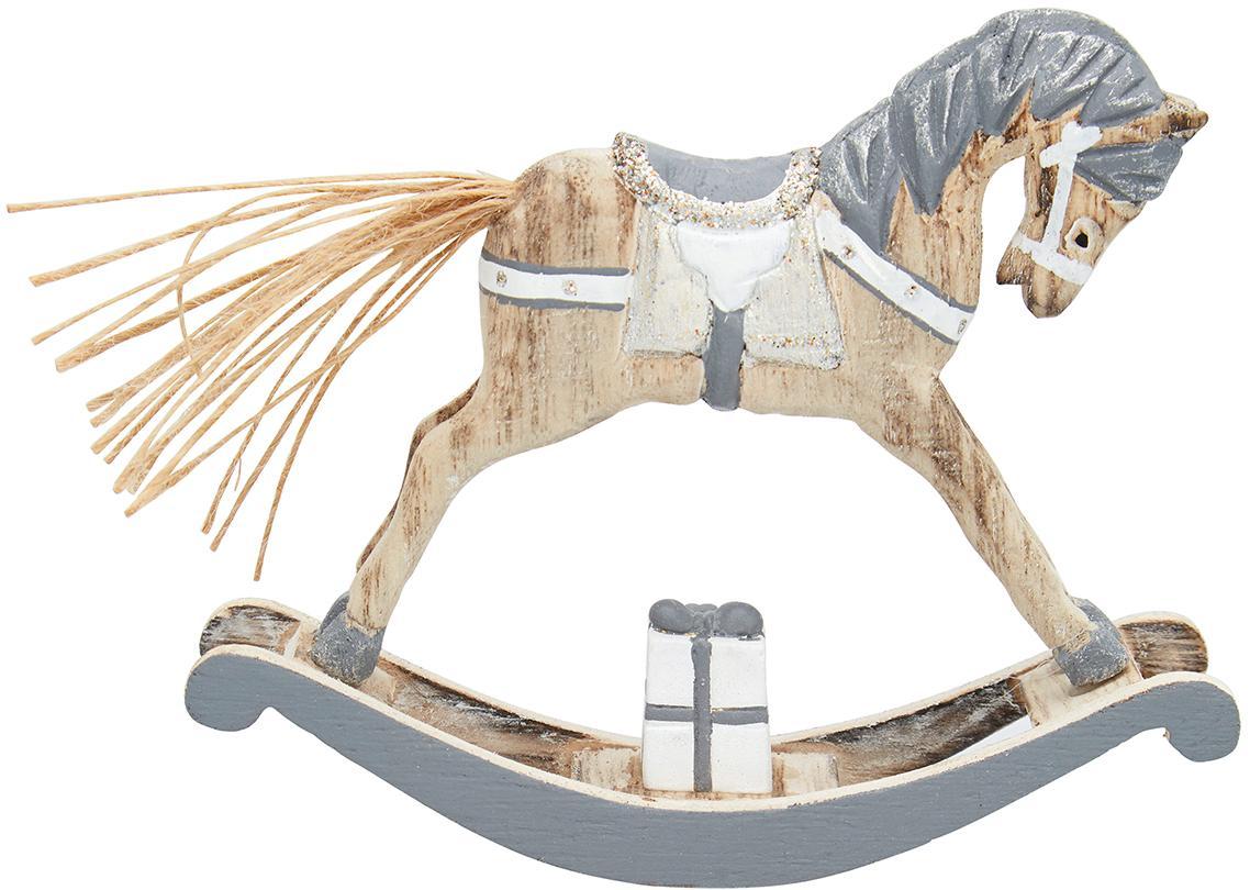 Декоративное украшение качалка horse grey small Greengate WOODECRSHOR8106