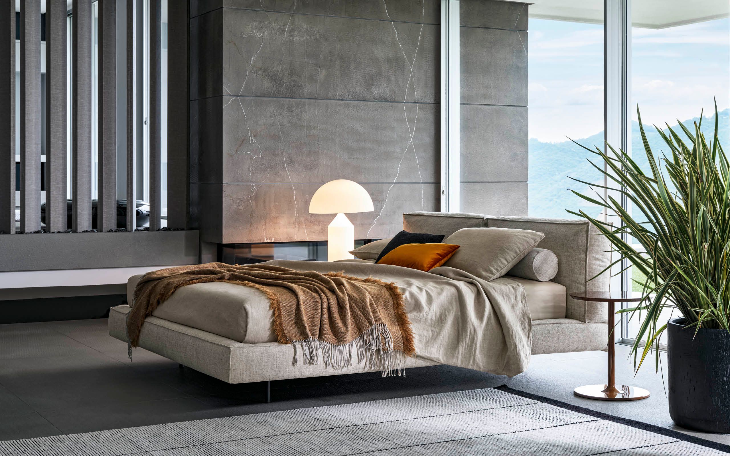 Двуспальная кровать с мягким изголовьем Twils ACADEMY PIUMA ARCH-00007390 - Вид №4