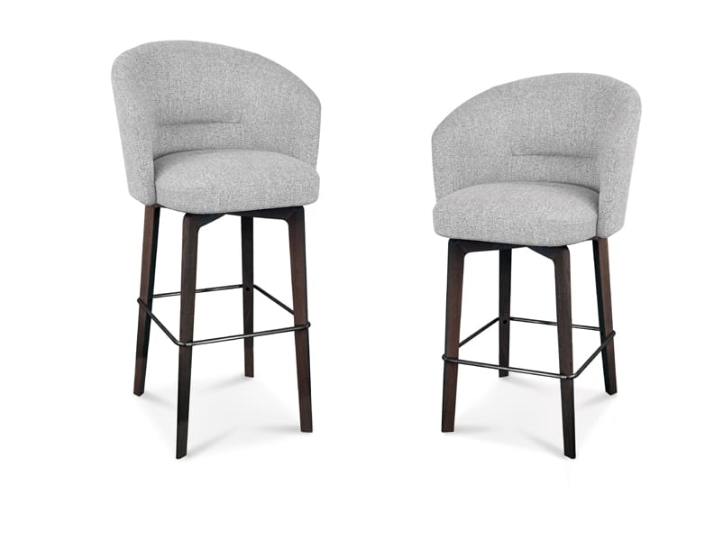 Высокий тканевый стул с подлокотниками Minotti ARCH-00089430