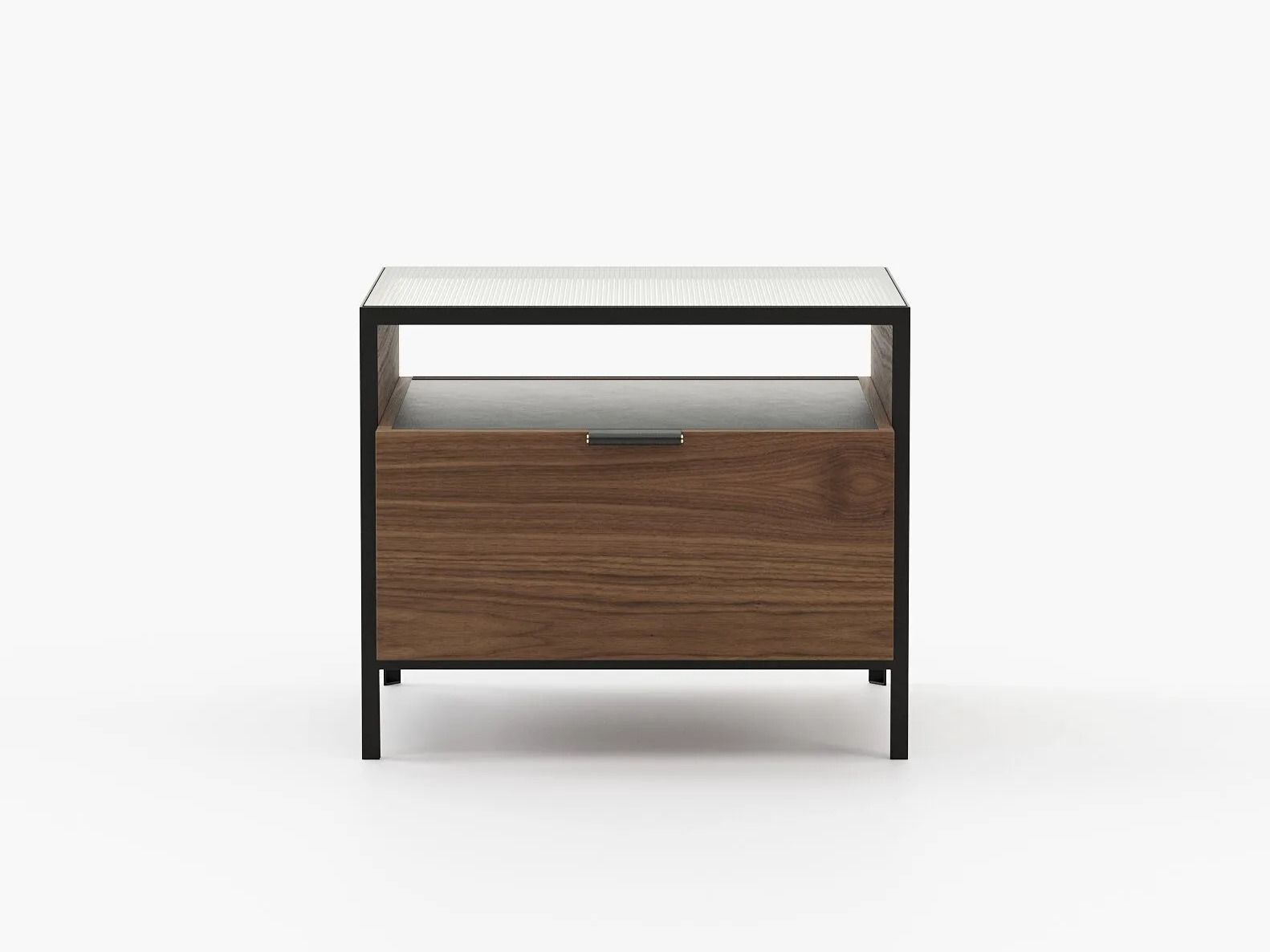 Тумбочка из дерева и стекла Laskasas холст ARCH-00120077 - Вид №5