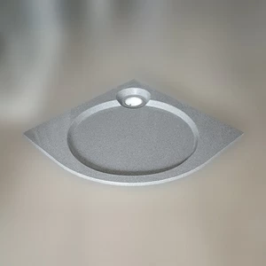 Душевой поддон 100X100X2 СМ R-СЕРЫЙ GUTEWETTER