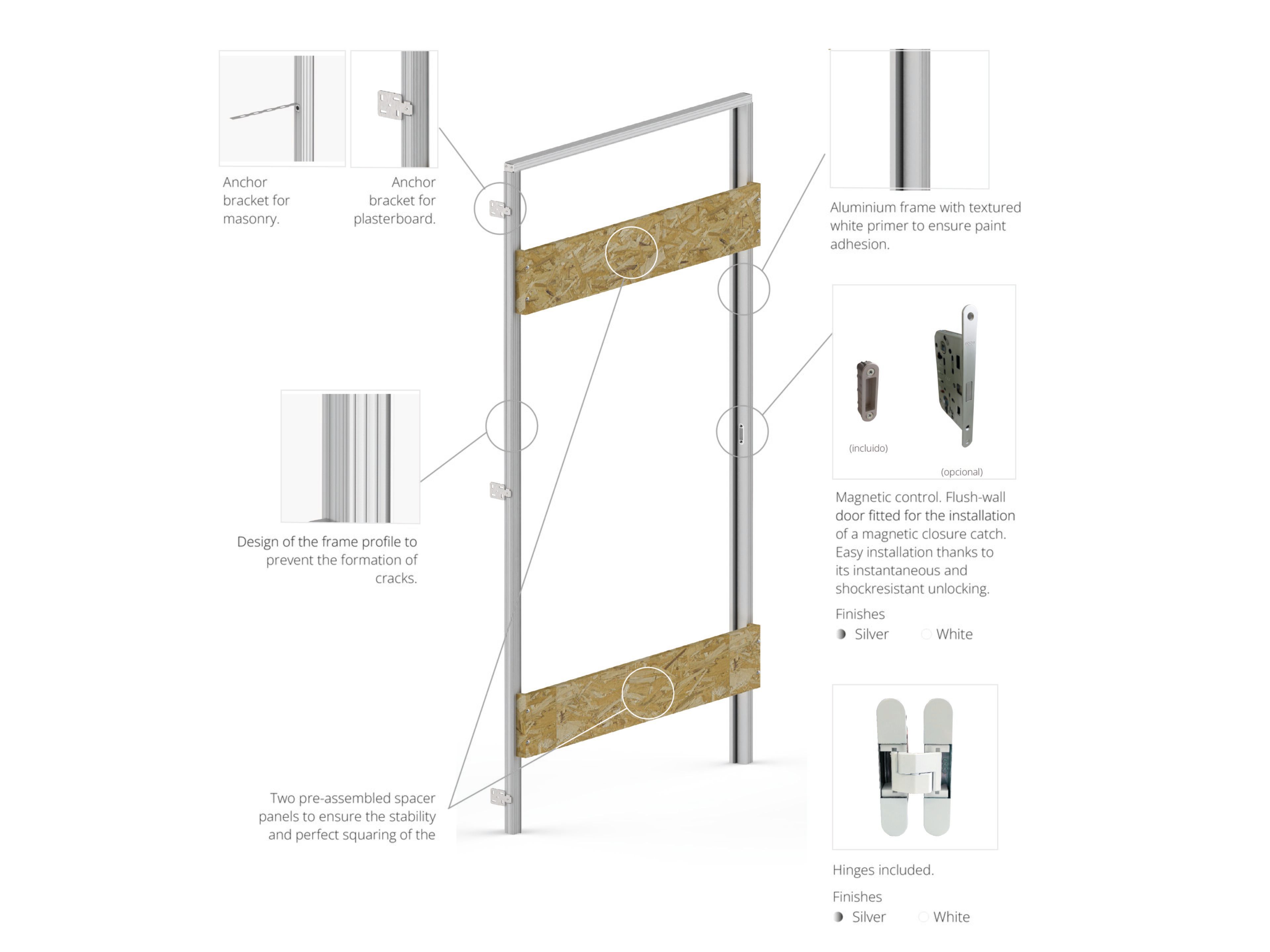 Настенная дверная рама Saheco LINE TIMBER ARCH-00077521 - Вид №5