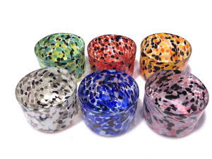 Набор из шести стаканов из муранского стекла ручной работы