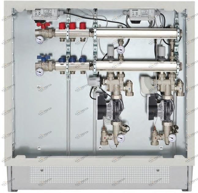 EMMETI Модули распределения для низкотемпературных систем Collettori, cassette e valvole a sfera motorizzate sun-id-1401382