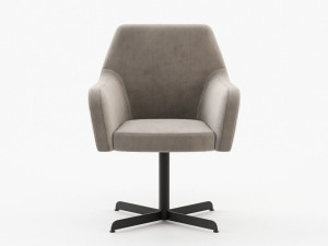 Тканевый поворотный стул