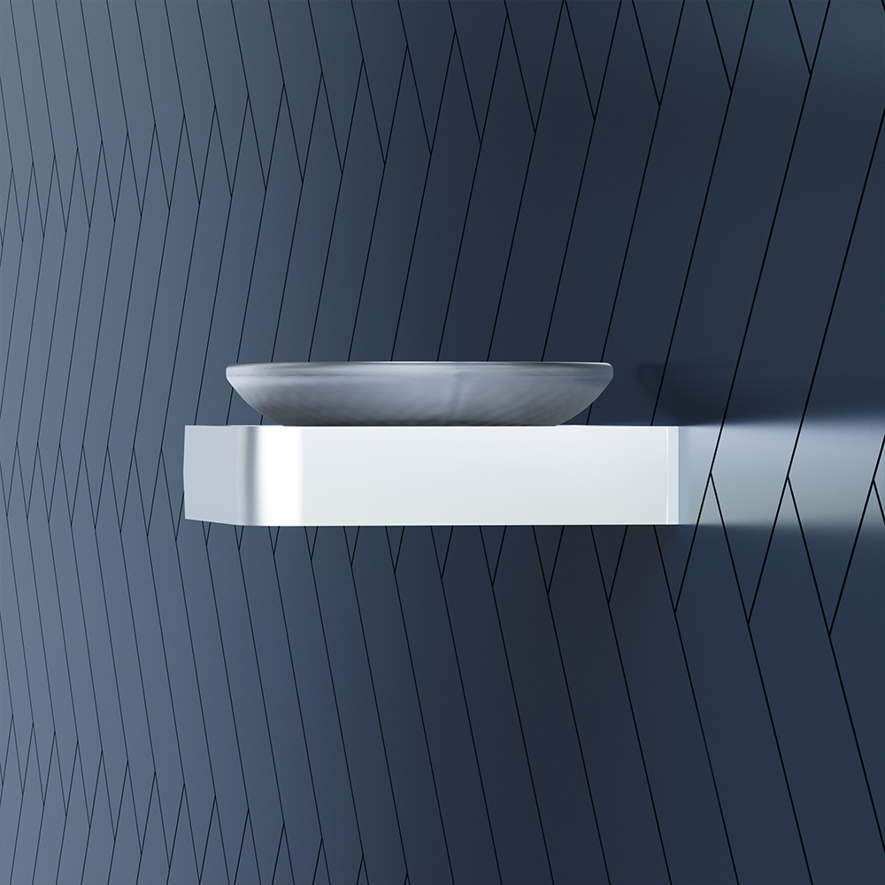 DA7734200 Стеклянная мыльница с настенным держателем Damixa Jupiter - Вид №1