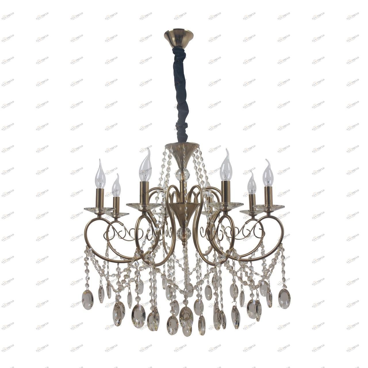 Подвесная люстра MW-Light Селена 482016408 MW-LIGHT ДИЗАЙНЕРСКИЕ, СЕЛЕНА 328134 Бронза;прозрачный 