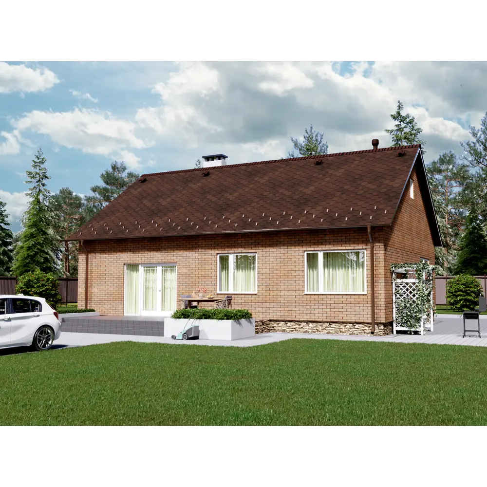 Коньково-карнизная черепица Технониколь Mida красный STLM-2036461 - Вид №3