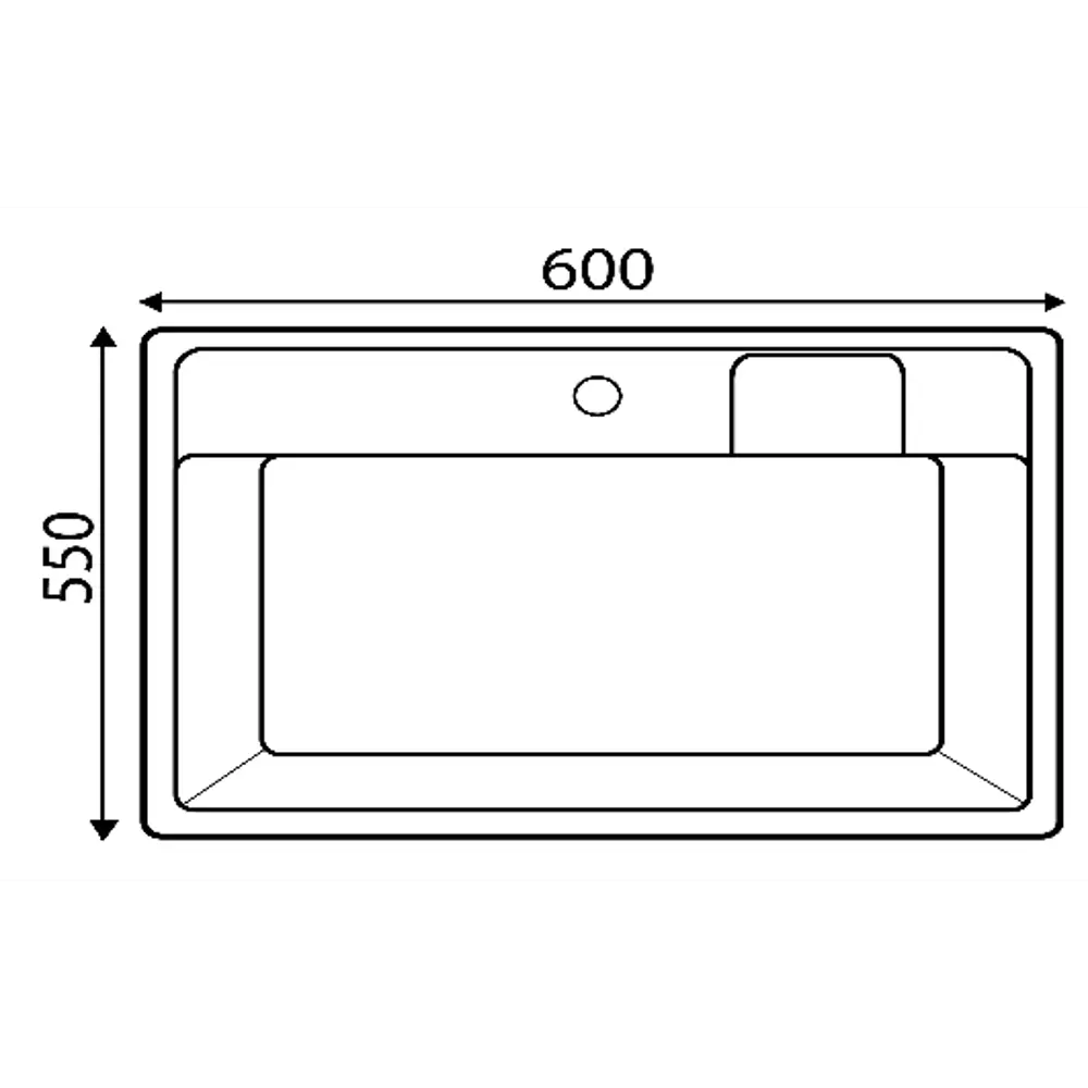 Раковина на стиральную машину Vita 60 см цвет светло-серый 86672581 STLM-2173228 Santreyd - Вид №6