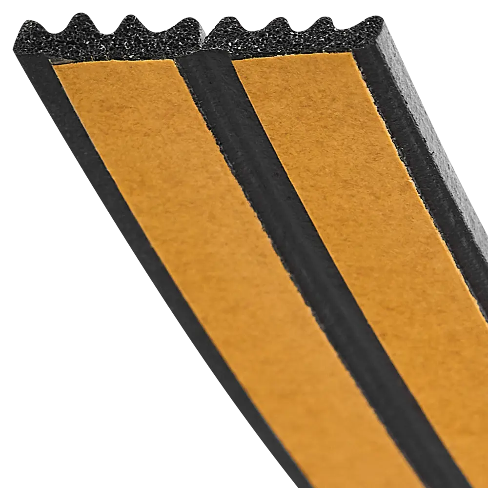 Уплотнитель EPDM для окон и дверей самоклеящийся MONLID E-профиль 6 м цвет черный STLM-2094351 - Вид №2