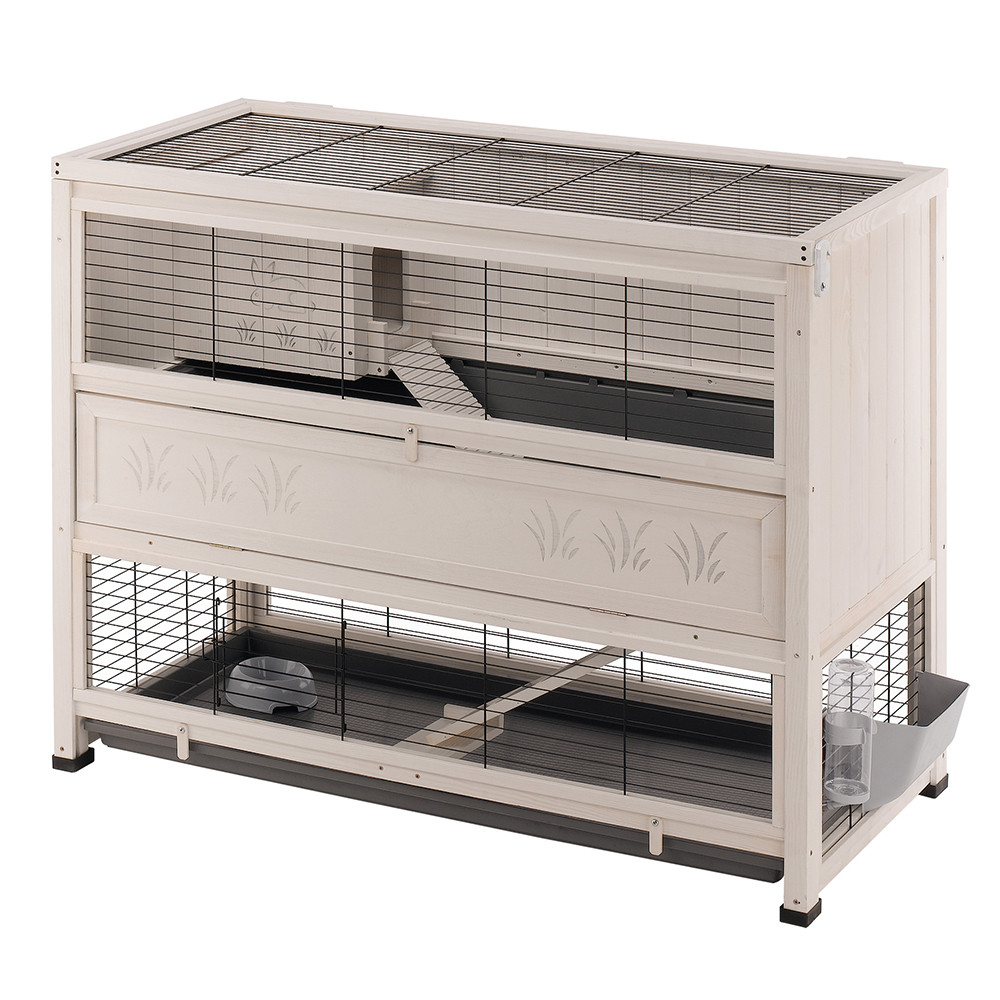 ПР0032600 Клетка для грызунов Cottage Large для содержания кроликов на улице, деревянная FERPLAST 