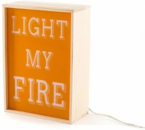 Seletti Настольная лампа из дерева Lighthink boxes