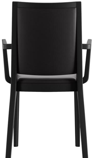 horgenglarus Штабелируемый стул из массива дерева с подлокотниками Miro 6-406a - Вид №3