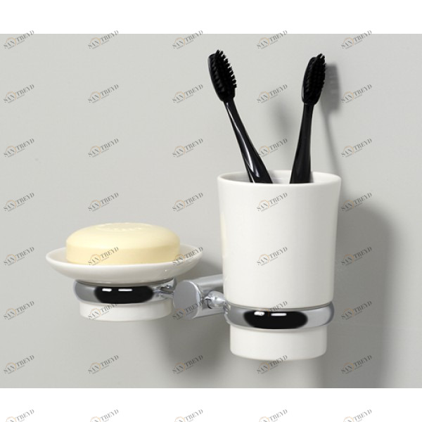 Держатель стакана и мыльницы керамика WasserKRAFT 28226 sun-id-561317