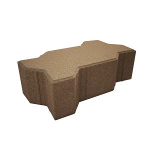 Плитка тротуарная Сигма 220x110x80 мм цвет коричневый 85263243 STLM-2172860