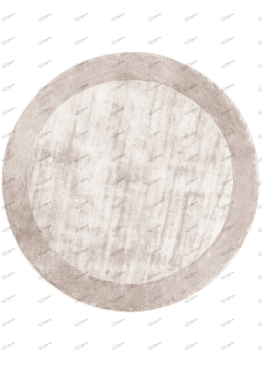 Ковер круглый серебристый 200 см Tere Silver CARPETDECOR ДИЗАЙНЕРСКИЕ, HANDMADE, ДЕТСКИЕ 00-3893104 Серебро 