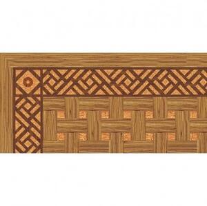 Художественный паркет Da Vinci Паркетный Бордюр 26-203 Орех Европейский (Грецкий) Селект (Гладкая) 1000х200 мм.