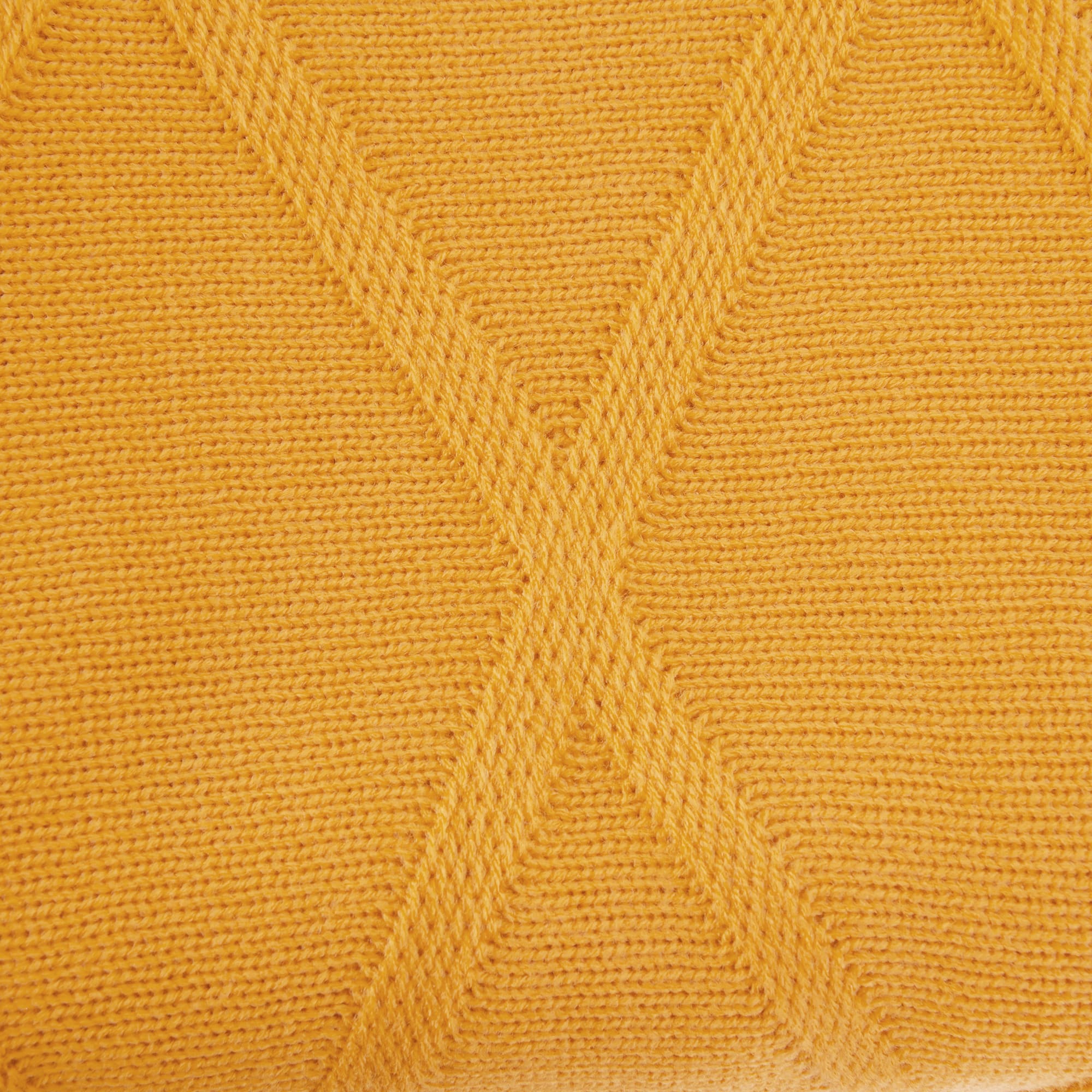 83273943 Плед вязаный 150x200 см акрил цвет жёлтый Отсутствует Santreyd  - Вид №1
