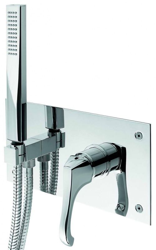 76052CR Внутристенный комплект Ares с ручным душем для душа, цвет хром EMMEVI