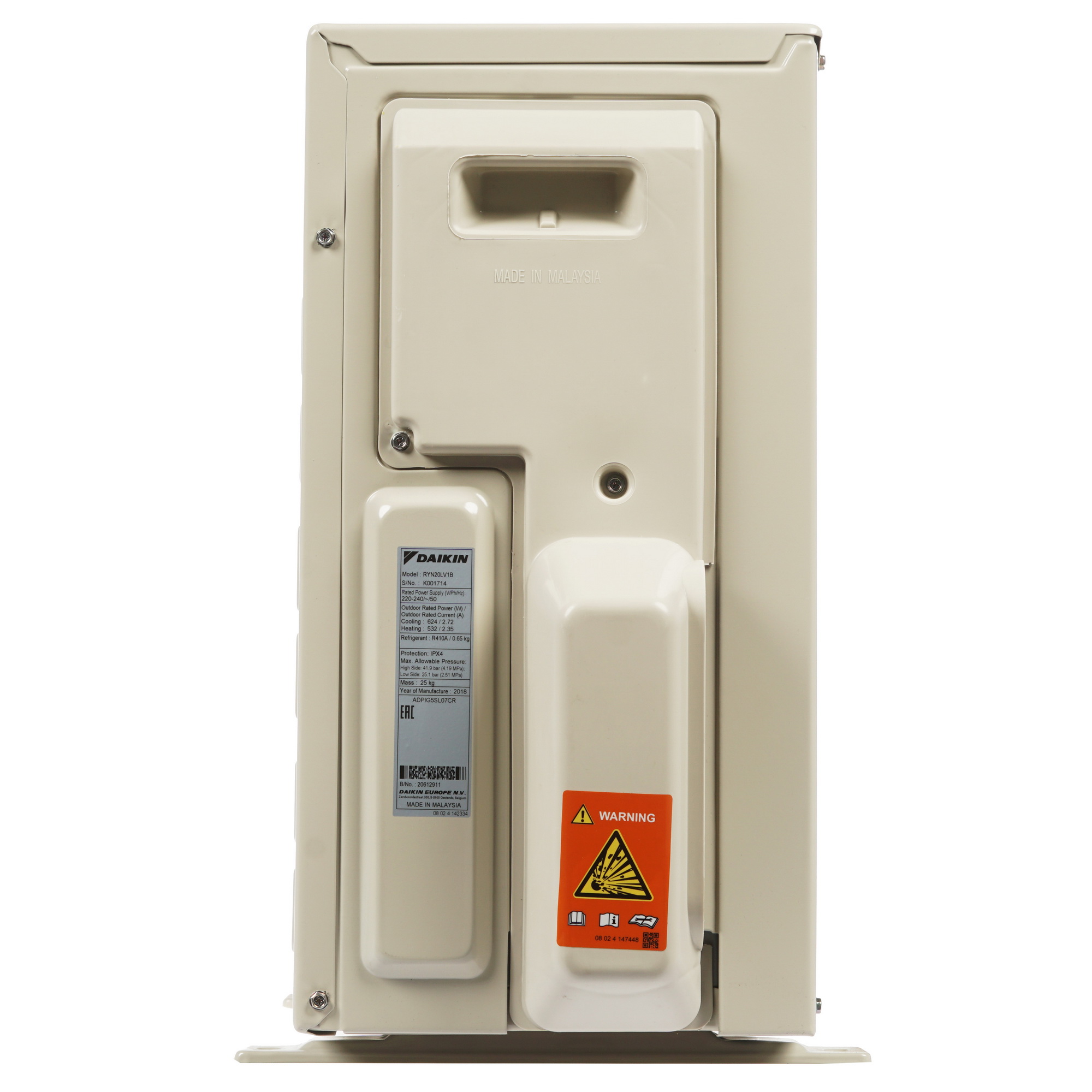 1245700 Кондиционер настенный сплит-система Daikin FTYN20L/RYN20L белый STDN-0086671 - Вид №7