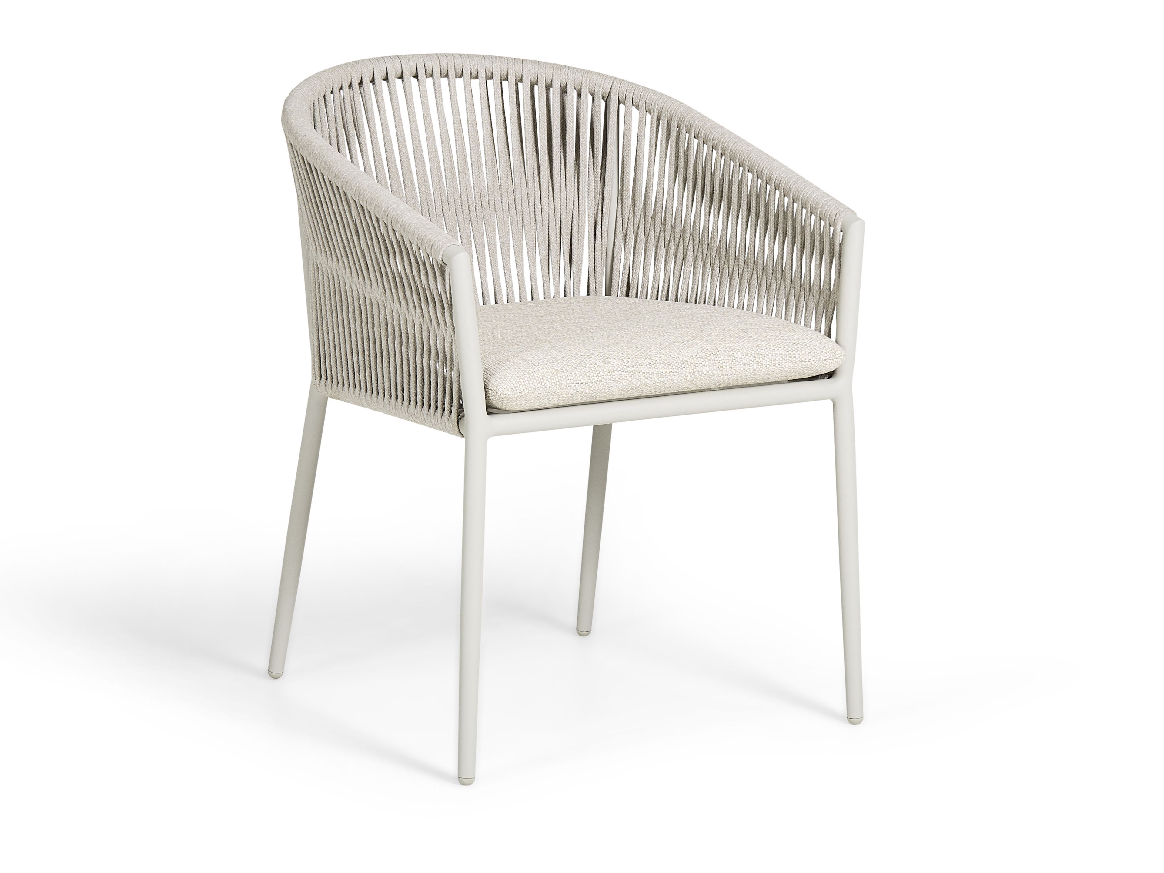 Тканевый садовый стул с подлокотниками Jati Kebon Fortuna Rope ARCH-00055451