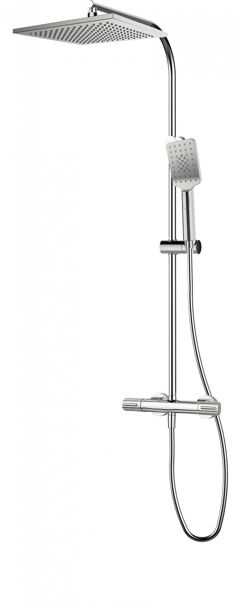 44435440SQTL PREMIUM GRB Dry SQ душ термостатический с колонкой Хром GRB MIXERS 