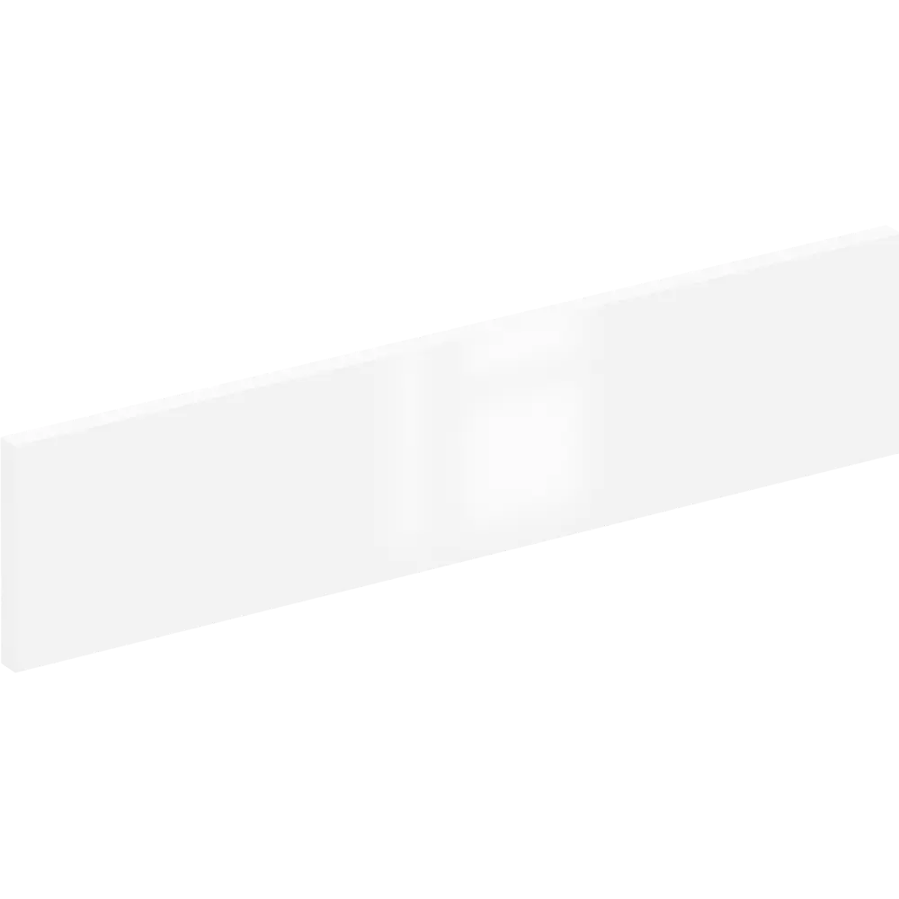 Фасад кухонный DELINIA ID Аша белый глянцевый 59.7x12.5 см 82011151 STLM-0888567