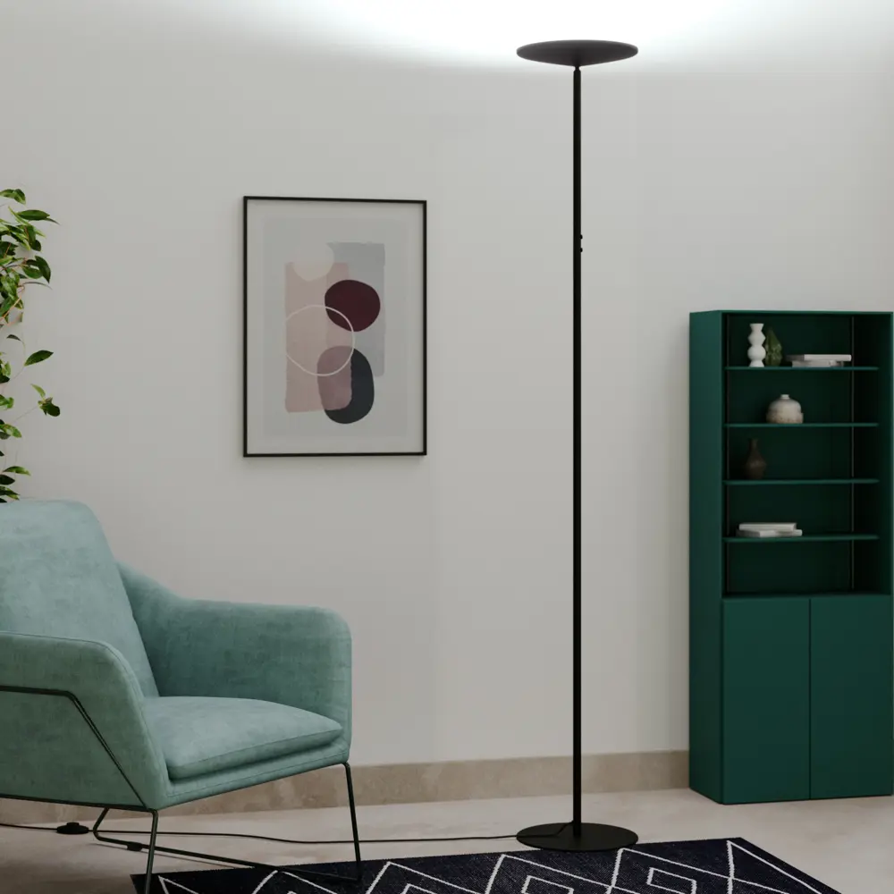 Торшер светодиодный Inspire Mirasol теплый белый свет цвет черный 84731246 STLM-2185876  - Вид №8