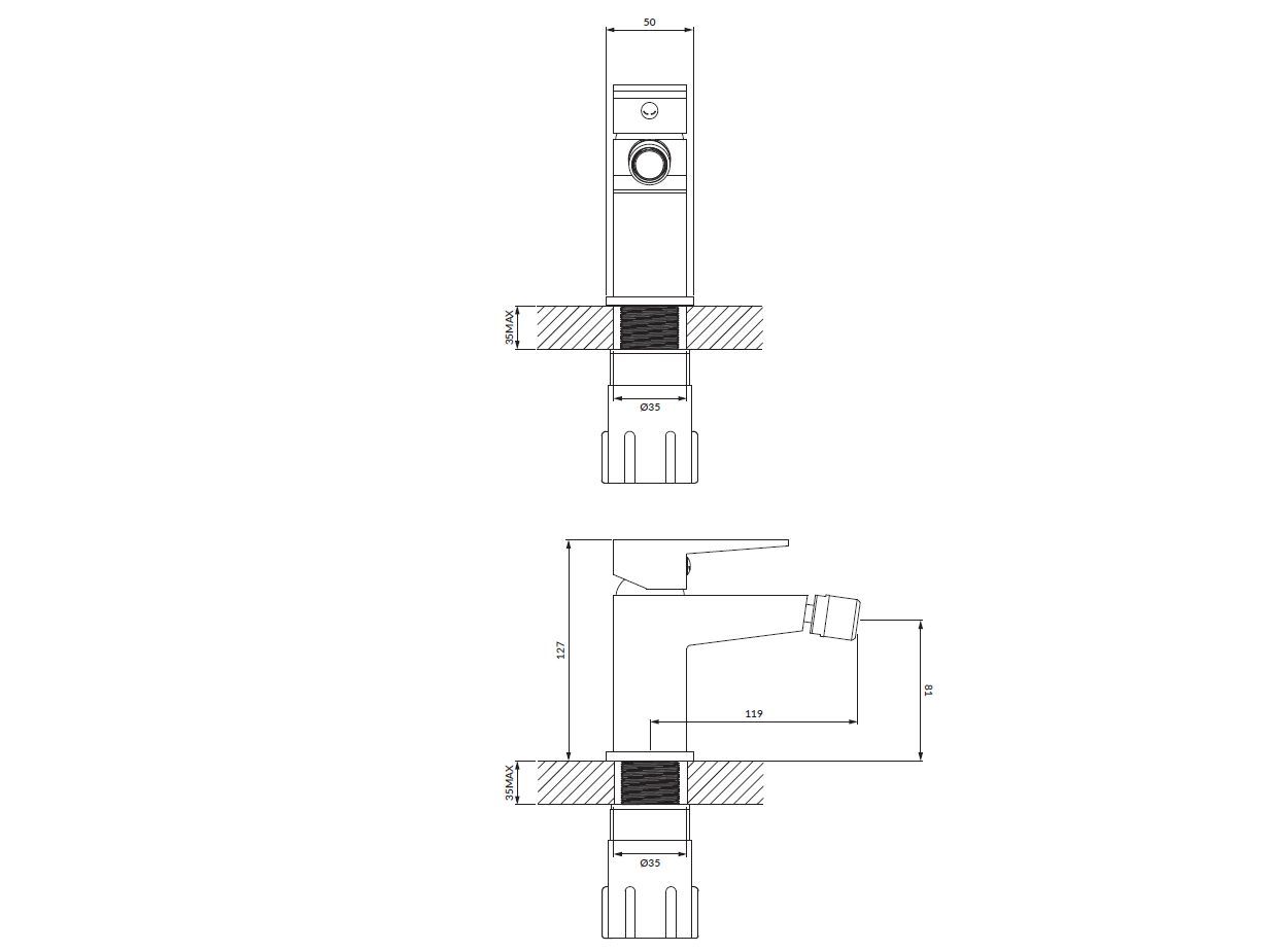 Смеситель для биде OMNIRES Fresh ARCH-00055565 - Вид №2