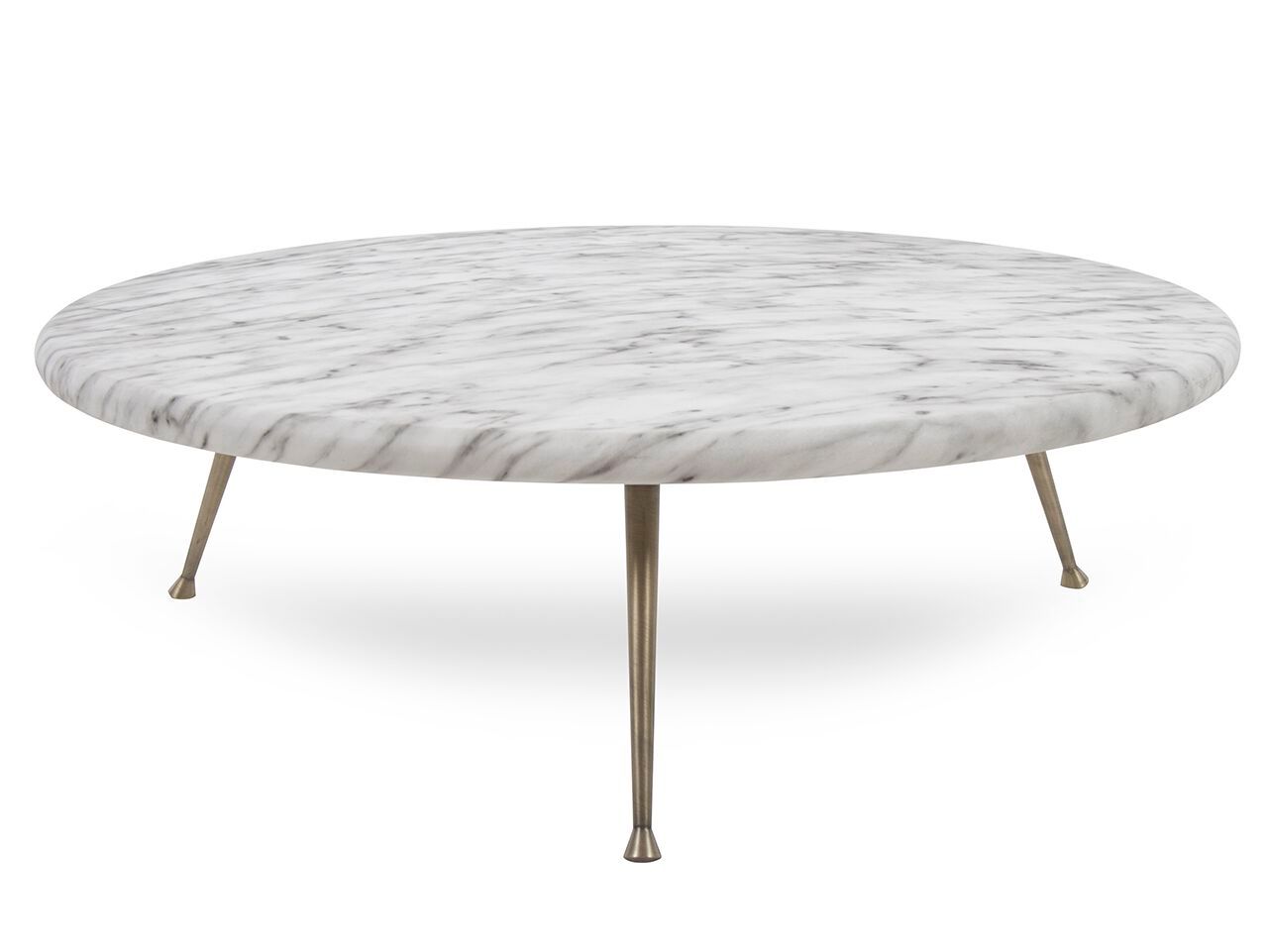 Низкий круглый журнальный столик из МДФ CREARTE COLLECTIONS Diamond Contemporain ARCH-00111510