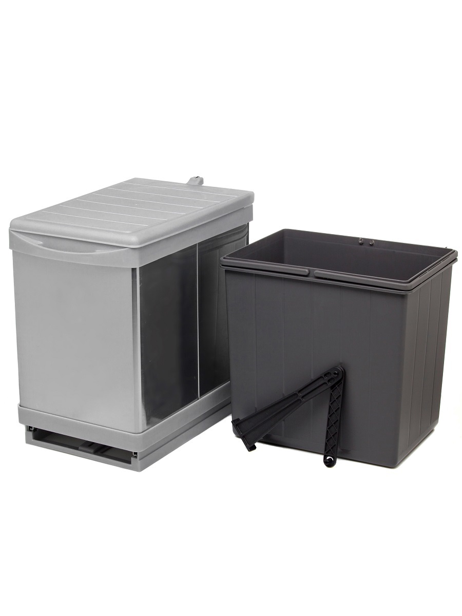 Контейнер для мусора на дверцу Beta 350/16 Metallic Grey NAVAKO 10016 - Вид №2