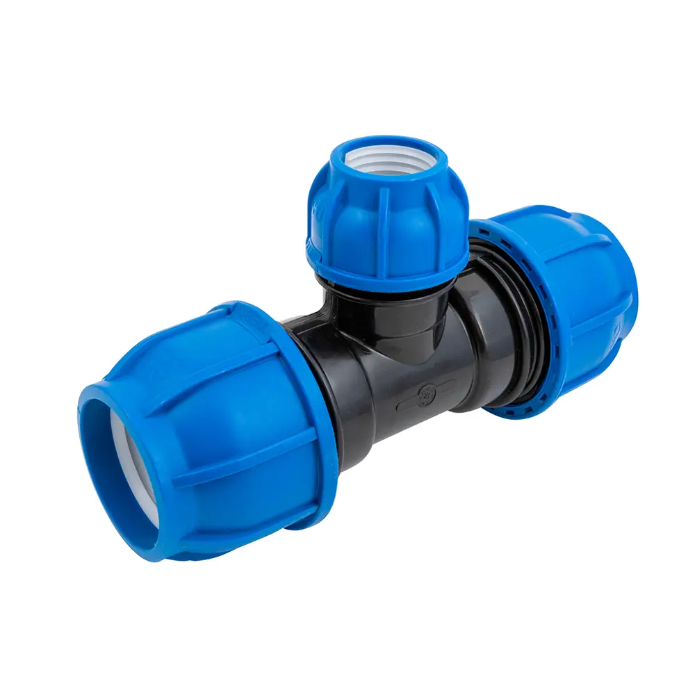 Тройник переходной ПНД Политэк 63x40x63 мм STLM-2015236