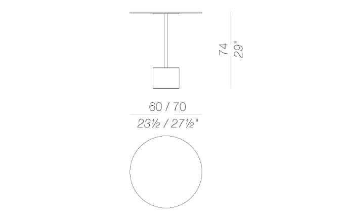 Круглый садовый столик Lapalma JEY OUTDOOR ARCH-00071177 - Вид №20