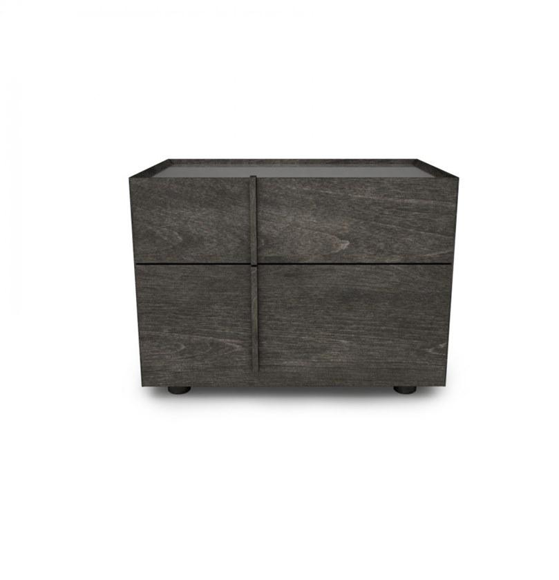 Huppé Прикроватная тумбочка из березы с ящиками Plank 9143v - 9144-lv/rv HUPPE - Вид №1