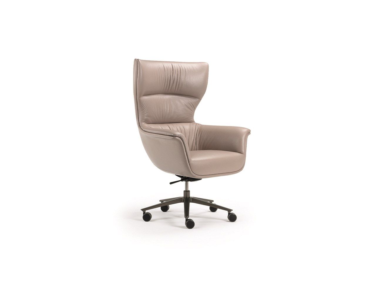 Кожаное офисное кресло с подлокотниками 5 спиц Turri ARCH-00029809 - Вид №1