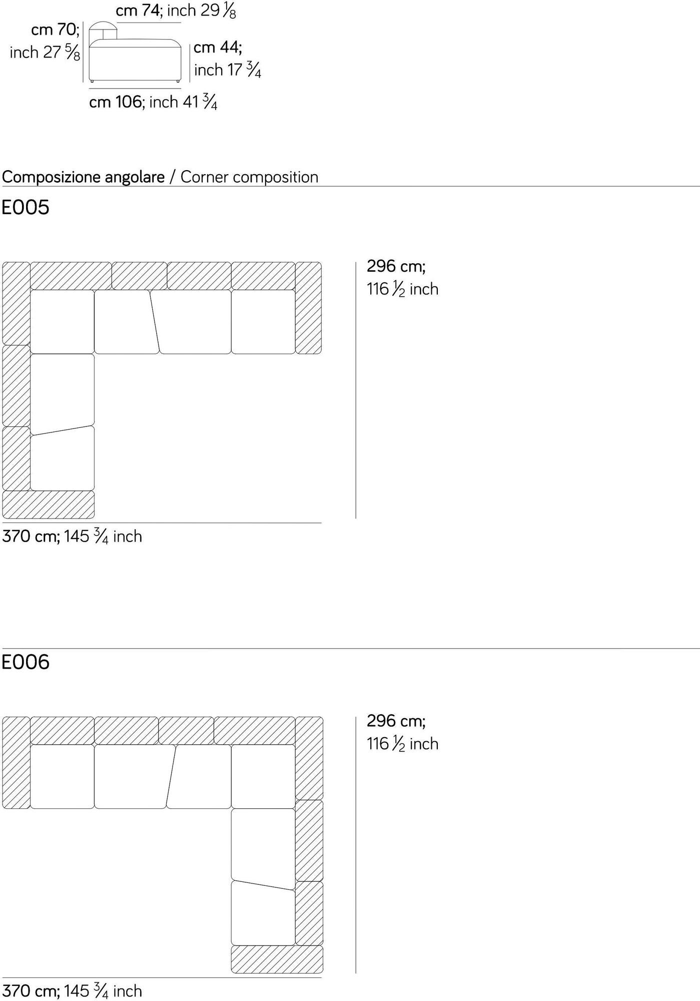AMURA Модульный секционный диван Lapis E009 - Вид №9