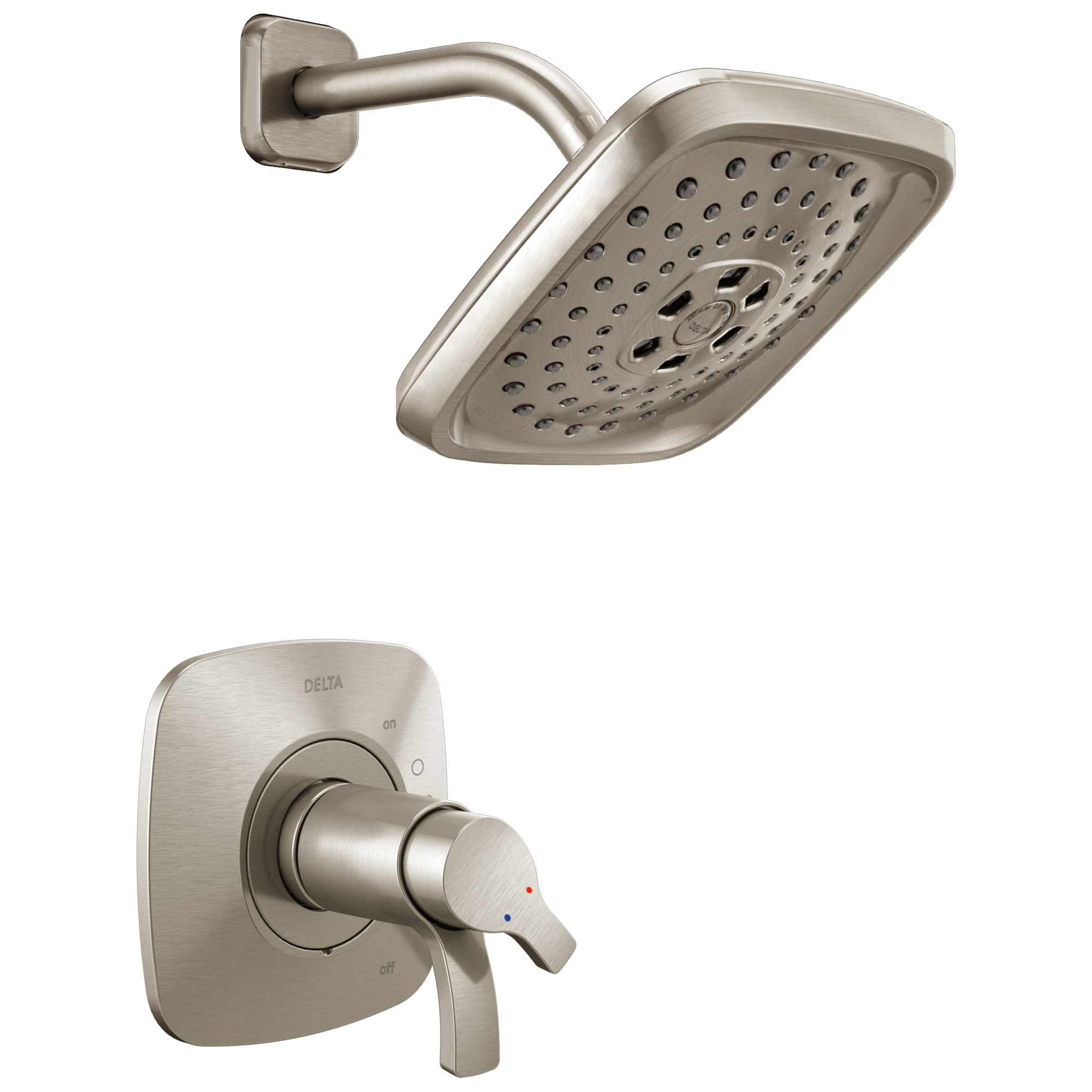 T11952-SS 3-портовая переключающая накладка с 6 позициями Delta Faucet Tesla Нержавеющая сталь