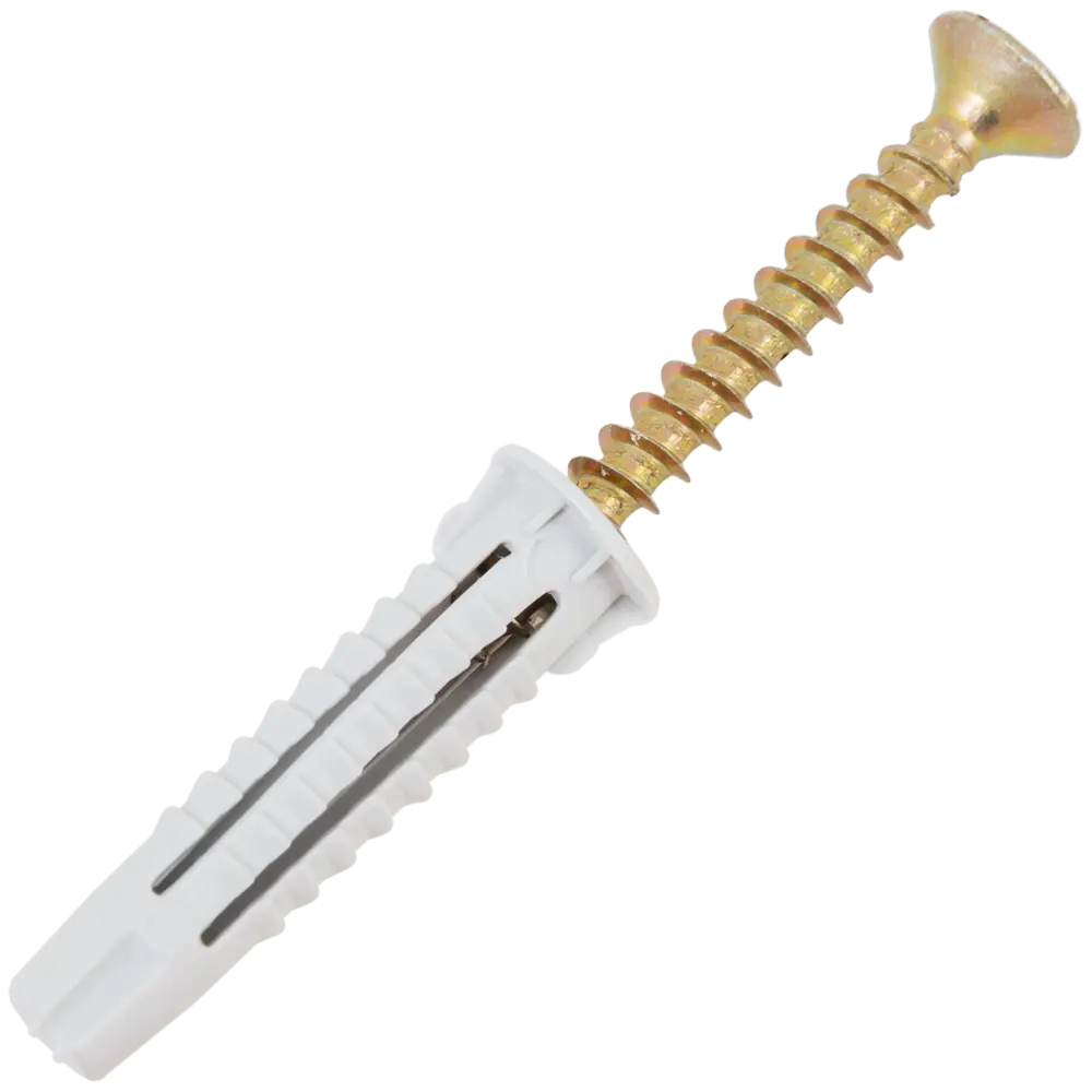 Дюбель-шуруп потайной 6x30 мм нейлон цвет серый ЕВРОПАРТНЕР STLM-2064211