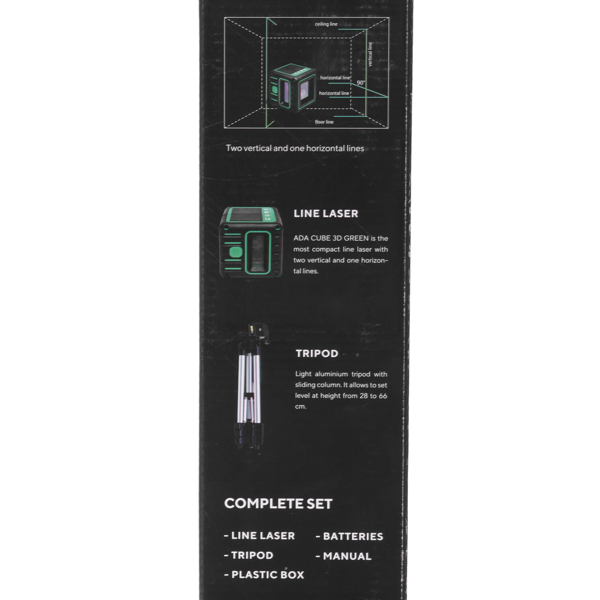 Лазерный нивелир ADA Cube 3d Green Professional Edition 8128414 STDN-0072198 - Вид №9