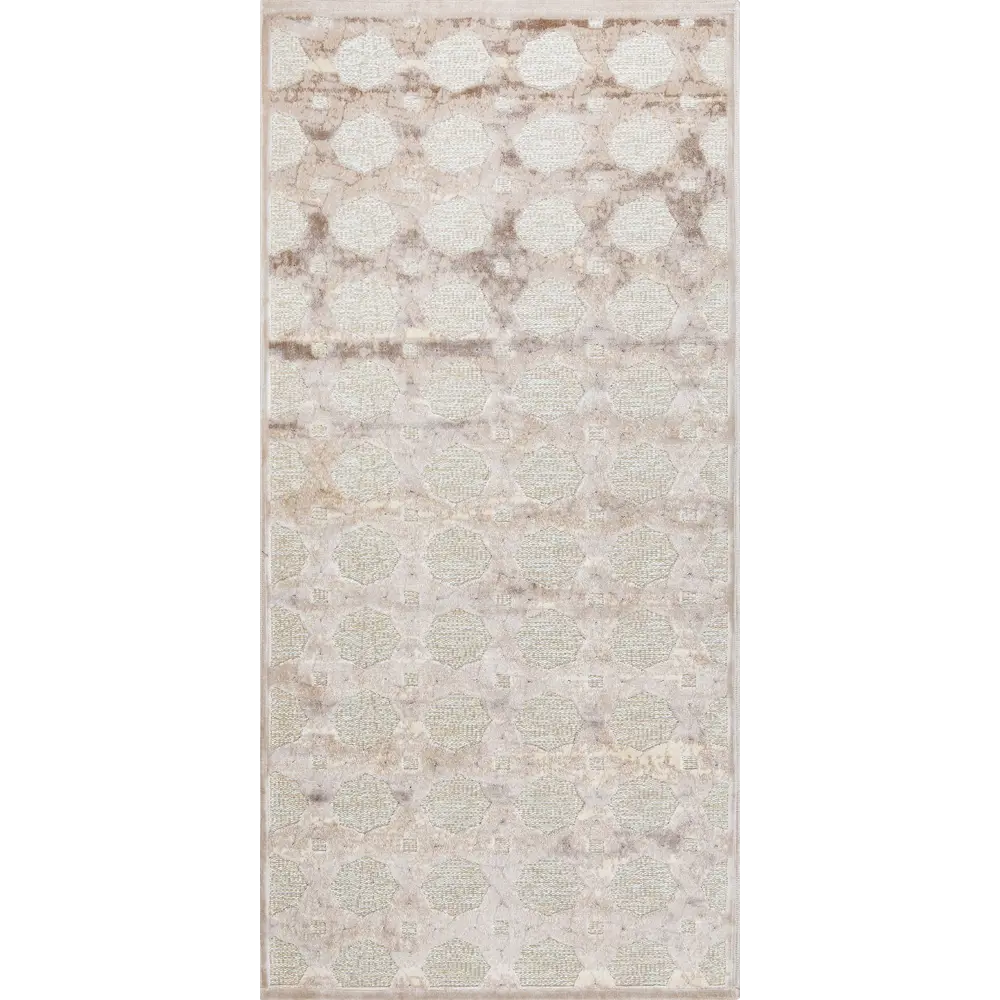 Ковер вискоза Рим 393E 75x150 см цвет бежевый CTIM STLM-2125981 - Вид №1