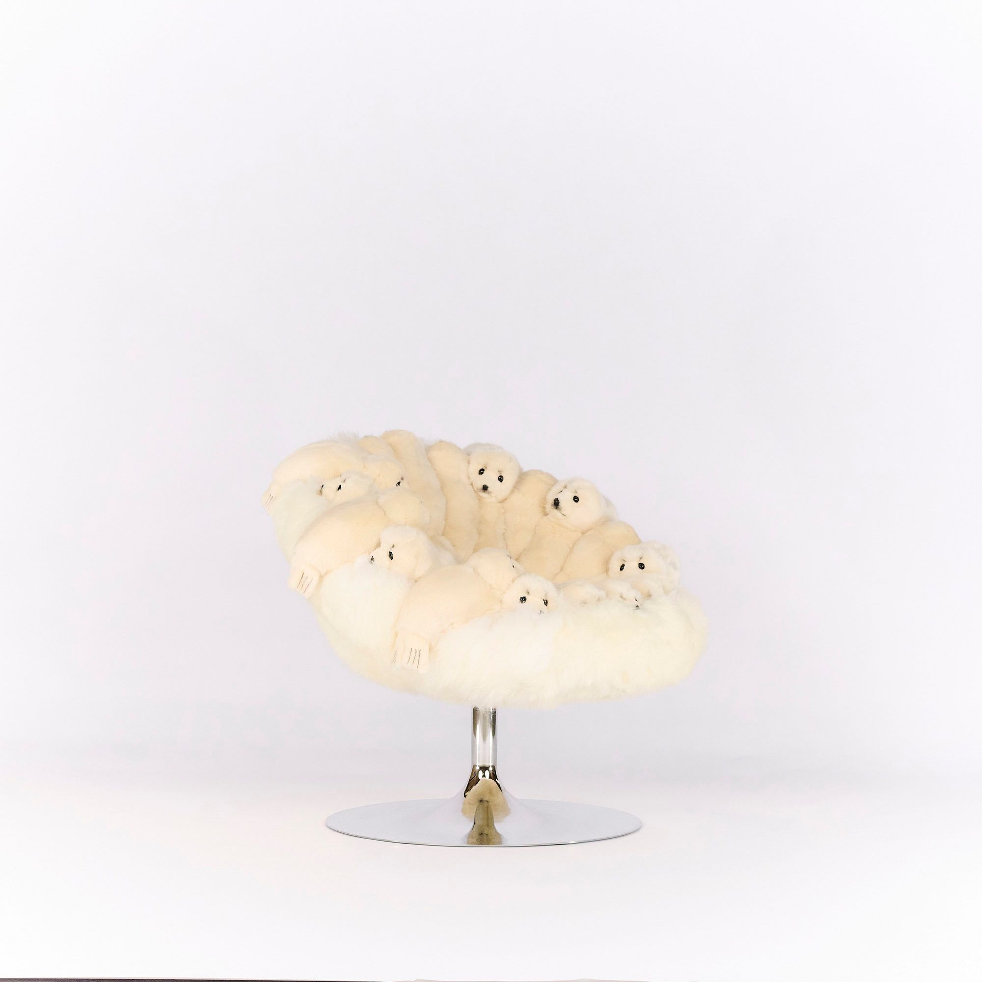 Стул из полиэстера APCOLLECTION White love ARCH-00049613 - Вид №1