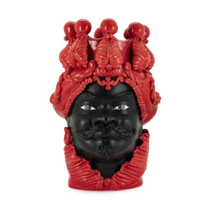 201083-40 ABHIKA ВАЗА MORO BIG MAN SIMPLY MAT RED