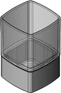 11313A Стакан настольный цвет хром LANGBERGER ALSTER - Вид №3
