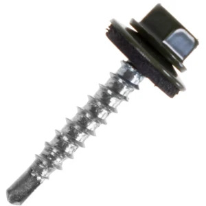 Саморезы кровельные Standers 4.8х28 мм цвет темно-зеленый 300 шт.